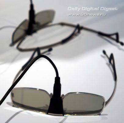 Активно-затворные очки с USB-разъемом под душкой